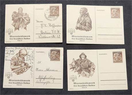 Nazi Germany Third Reich postcards WHW Winter Help WW2 WWII German